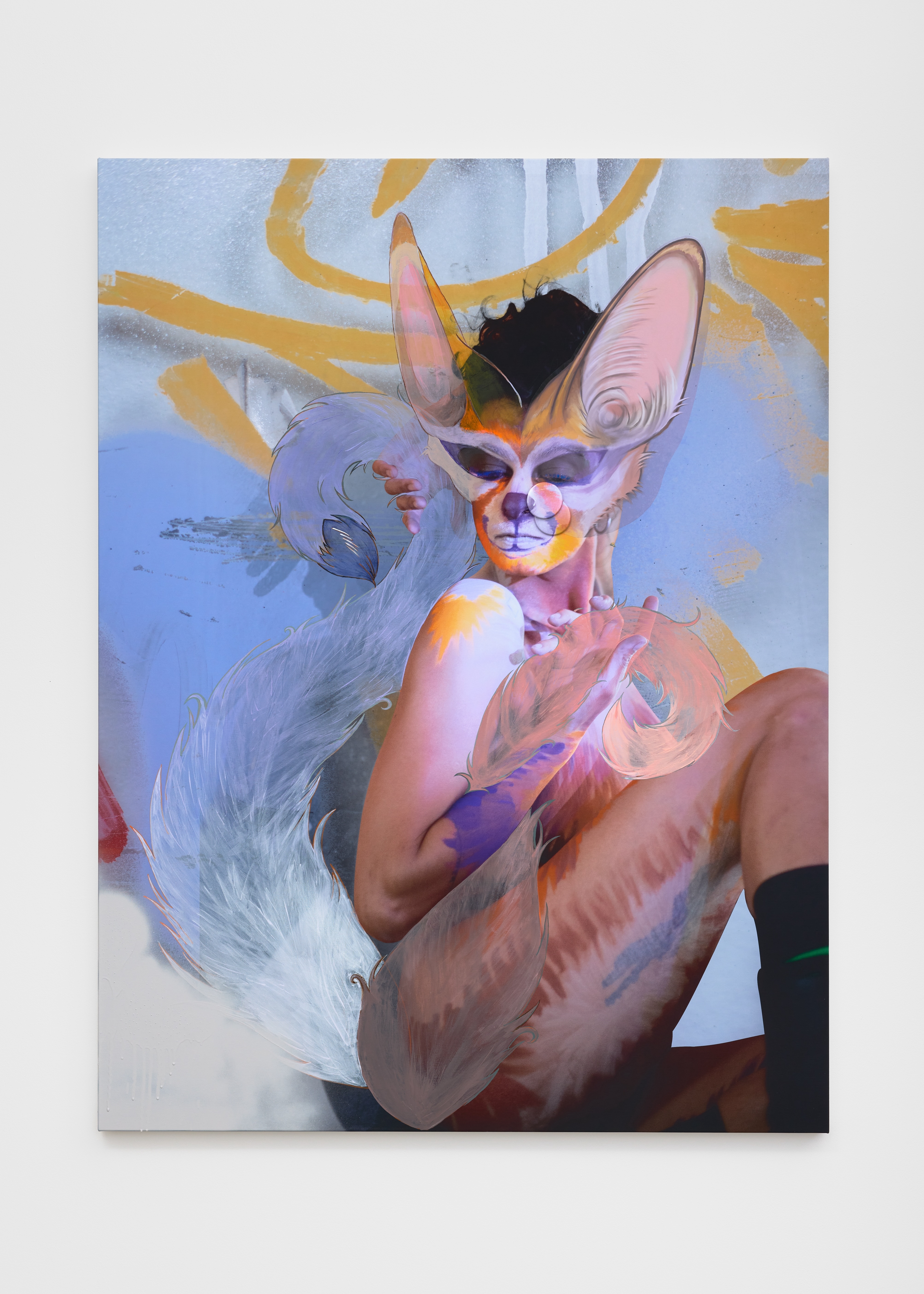 ＯＮ　AIR 2024 Untitled シルクスクリーン Noncheleee ON AIR | ON AIRはKyneとNoncheleeeによるシルクスクリーンポスターを